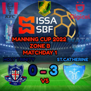 Holy Trinity High vs St. Catherine High Zone B Manning Cup 2022-2023 Results