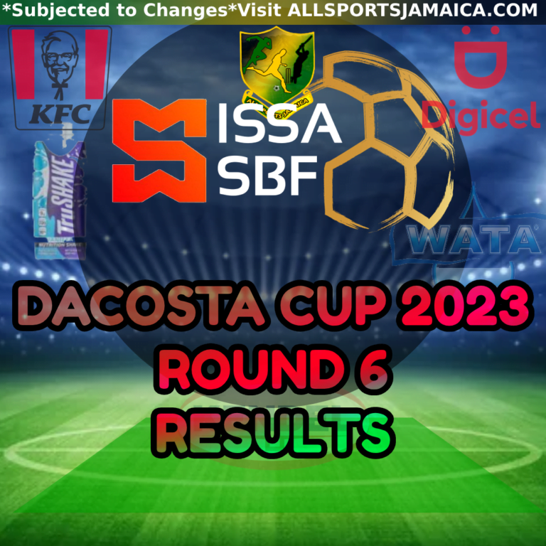 DaCosta Cup 2023 2024 Season Results Round 6 All Sports Jamaica