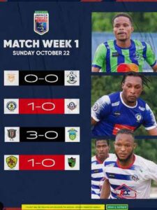 Jamaica Premier League 2023 - 2024 Season Match Week 1 Results